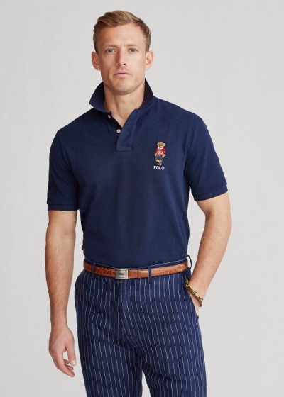 Polos Polo Ralph Lauren Hombre Azul Marino - Classic Polo Sport Bear - RJHKT1843